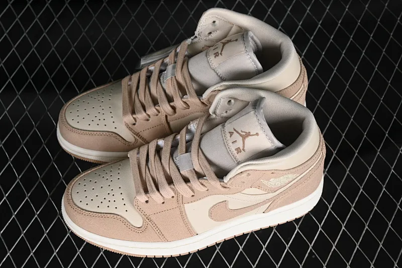 All categories Air Jordan Jordan series basketball shoes Air Jordan 1 Mid Air Jordan 1 Mid AJ1 Joe 1 khaki mid-top basketball shoes FJ3448-200